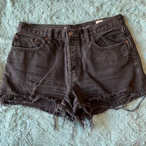 Black We The Free distressed shorts